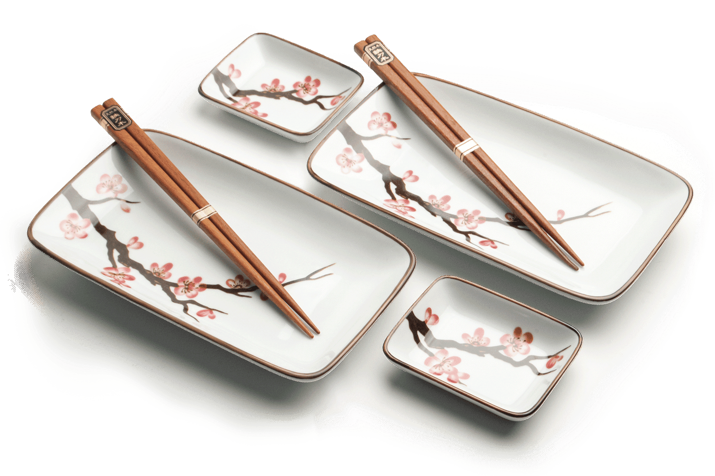 Japanse  Sakura Sushi Set 22 x 12,5 cm | H2,5 cm