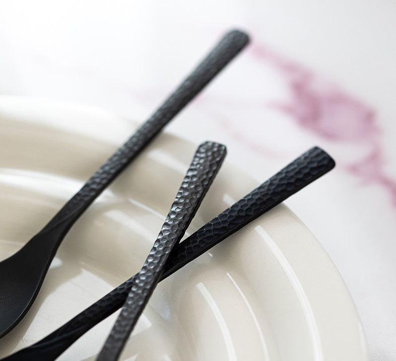 Nippon Takasago Metal Hammertone Cutlery Stainless Steel Antioxidant Coffee Spoon (12*2cm)