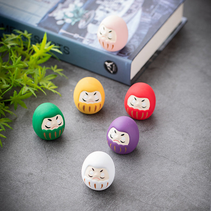 Nippon Daruma Ornament Yellow (Kiiro 4*4*4.5cm)