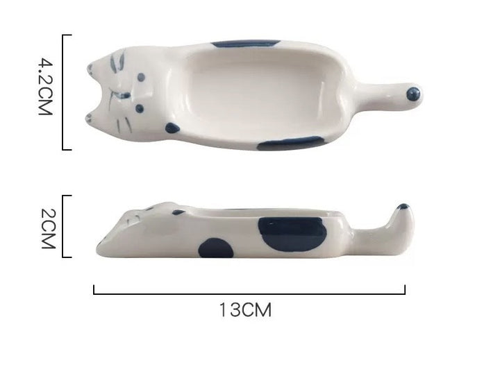 Saus Dish Cat Blue 13 x 4.2cm | H2cm