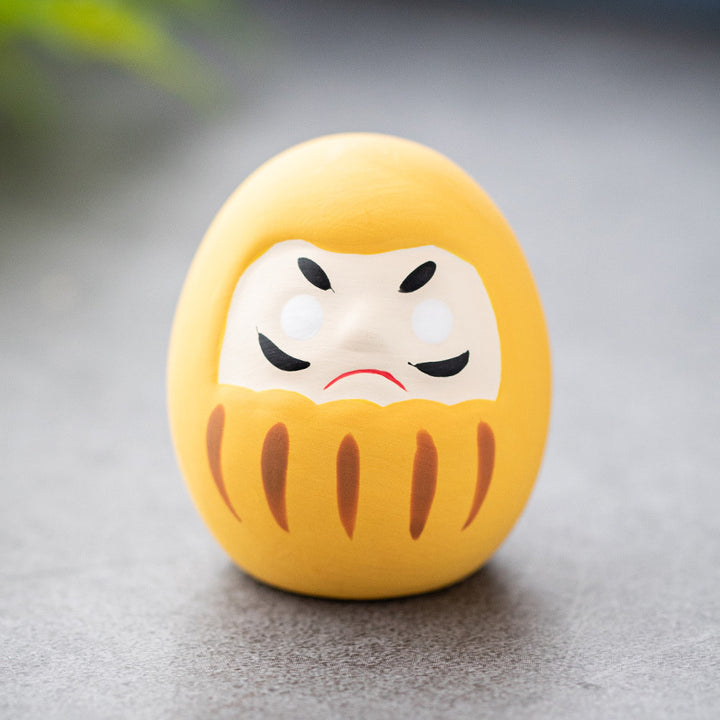 Nippon Daruma Ornament Yellow (Kiiro 4*4*4.5cm)