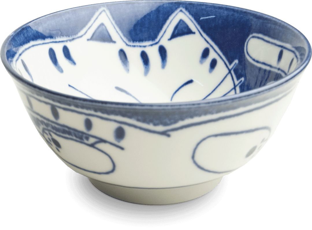 Cat Rice Bowl Blue Ø15 cm | H7 cm