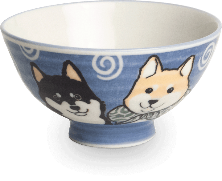 Japanese Bowls Shiba Dog 2st.  Ø12 cm | H6,5 cm