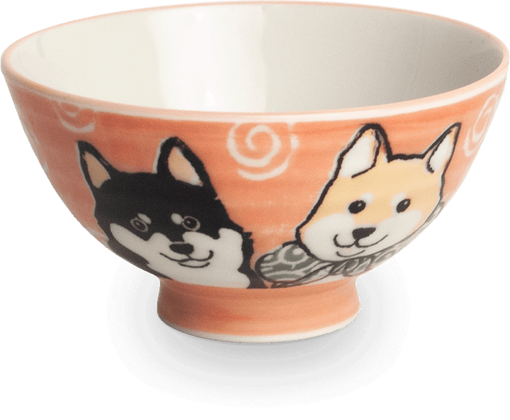 Japanese Bowls Shiba Dog 2st.  Ø12 cm | H6,5 cm