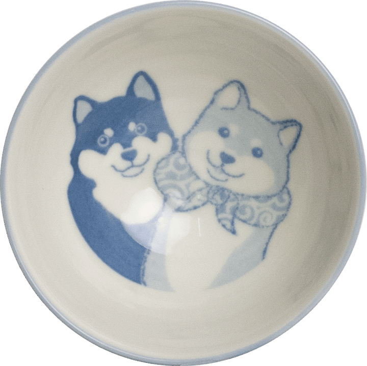 Japanese Bowls Shiba Dog 2st.  Ø12 cm | H6,5 cm