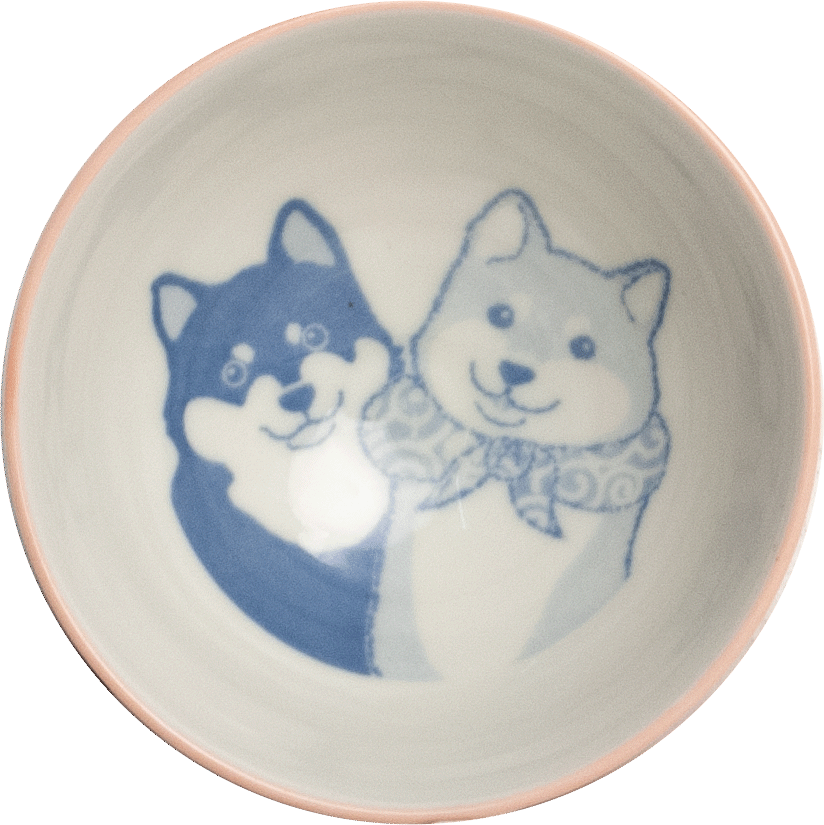 Japanse kommen Shiba Dog 2st.  Ø12 cm | H6,5 cm