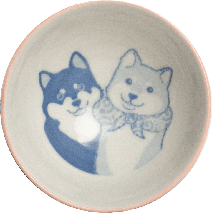 Japanese Bowls Shiba Dog 2st.  Ø12 cm | H6,5 cm