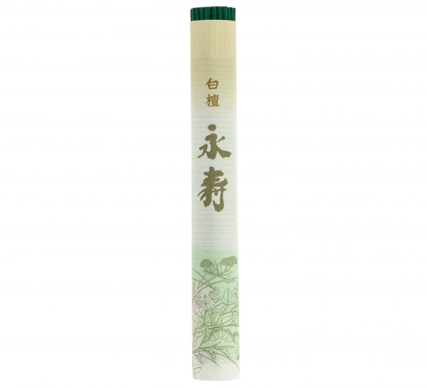 Byakudan Eiju Japanese Incense Sandalwood 8g (50 Sticks)