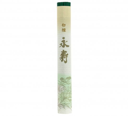 Byakudan Eiju Japanese Incense Sandalwood 8g (50 Sticks)