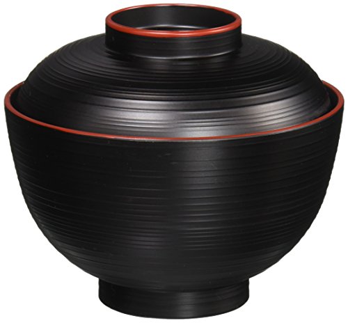 Miso soepkom zwart rood
