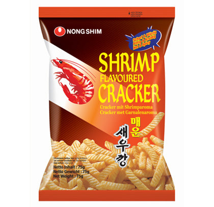 Korean Shrimp Flavored Crackers Hot and Spicy 75g