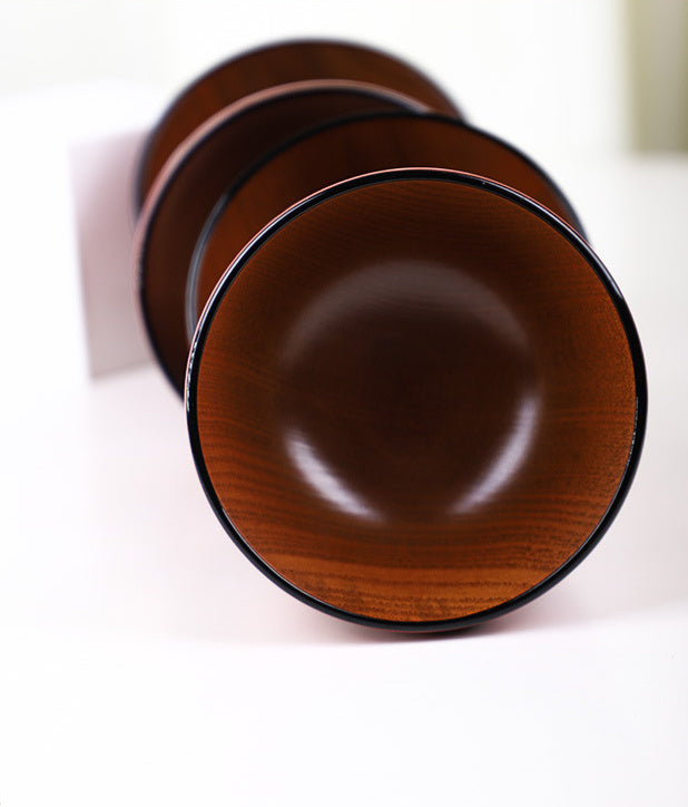 Nippon Flower Wooden Bowl