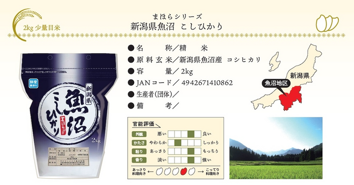 Niigata Uonuma Koshikari 2kg