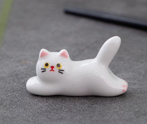 Nippon Chopstick Holder Lying Cats 4pcs