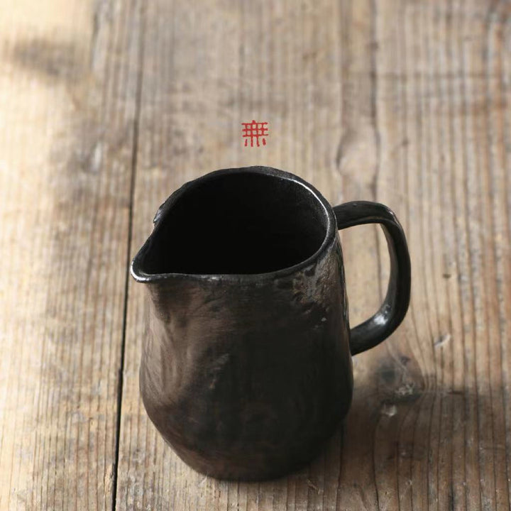 Nippon Toki Handmade Coffee Cup Tedzukuri Kohi Kappu Black (kuro 300ml)