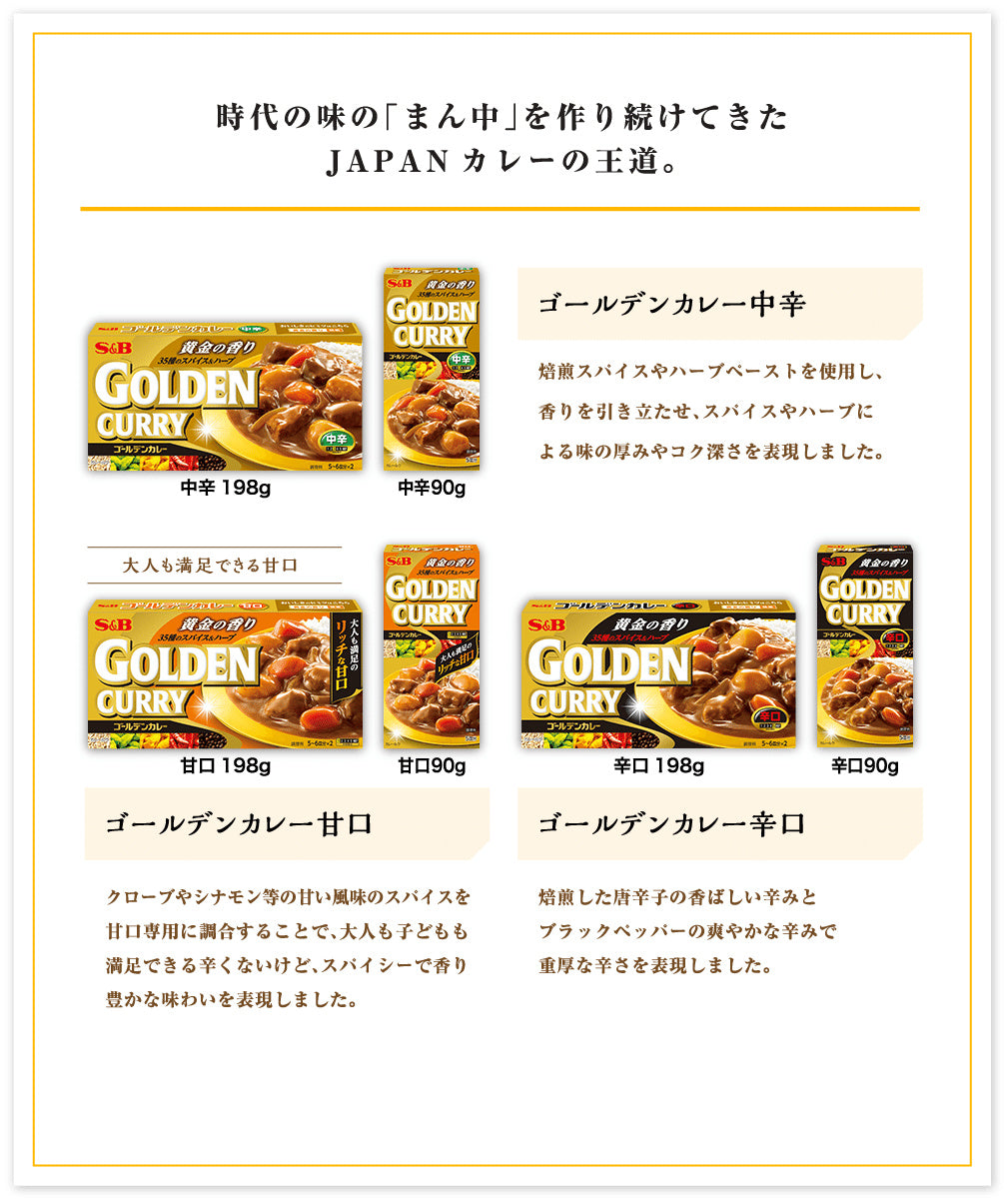 S&B Golden Curry Chukara Medium Hot 198g