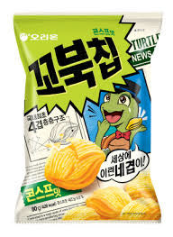 Orion Korean Popular Snacks Turtle Chips Corn Soup flavor 80