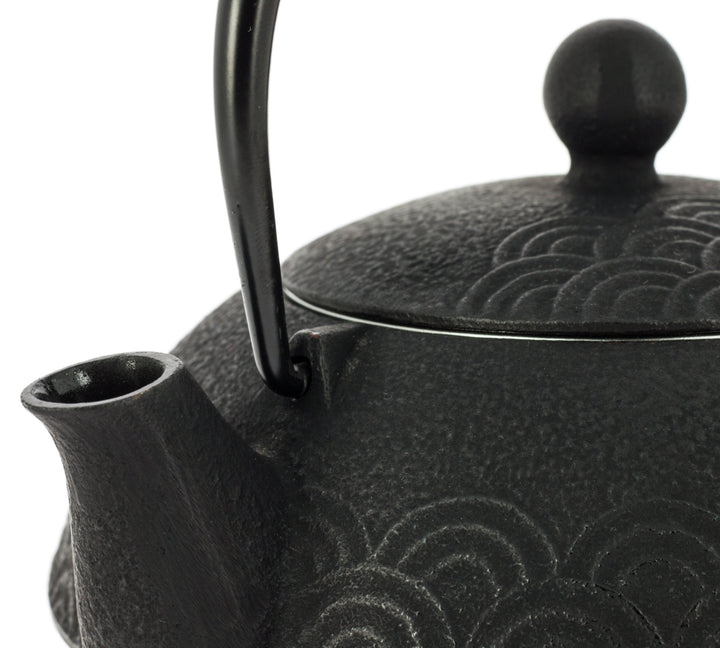 Wave Iwachu Tetsubin Teapot 650 ml Black