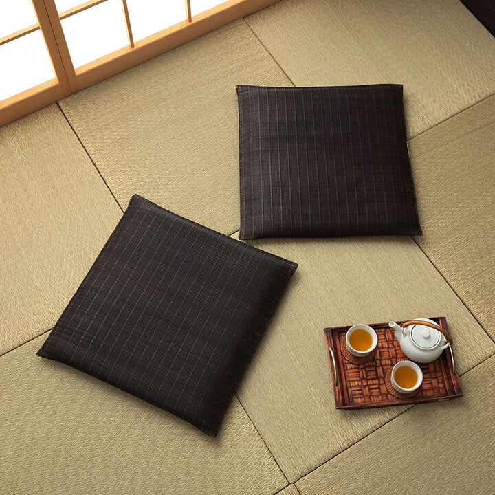 Tatami Japan Floor Cushion Zabuton size 55x55x5.5cm Black