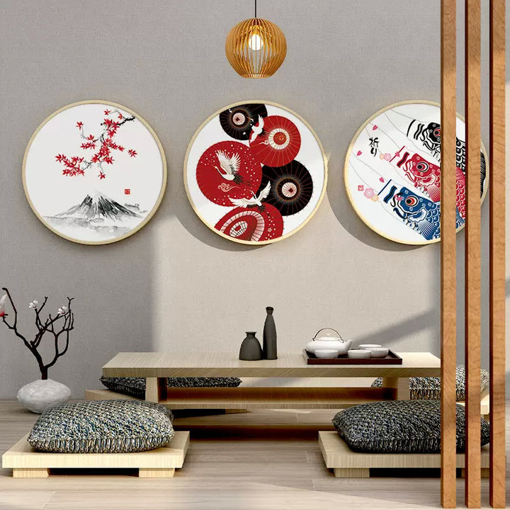 Japanese Famous Wall Art Carp Kites Koinobori 40*40cm