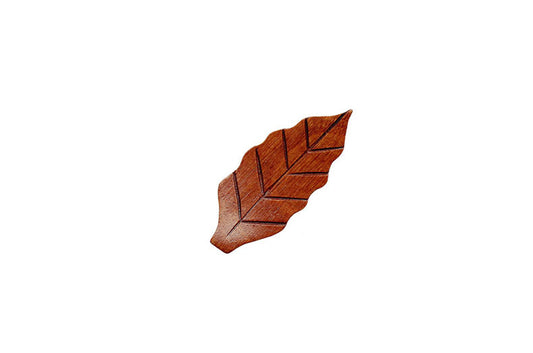 Nippon Wooden Chopstick Holder Large Leaf 6*3cm