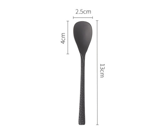 Nippon Takasago Metal Hammertone Cutlery Stainless Steel Antioxidant Tea Spoon (13*2.5)cm
