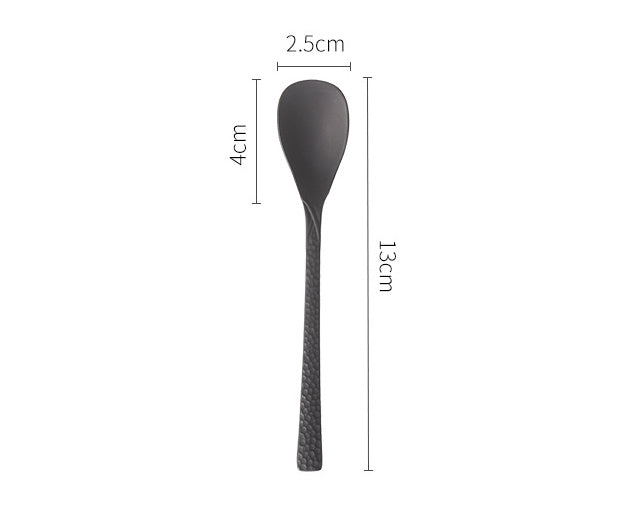 Nippon Takasago Metal Hammertone Cutlery Stainless Steel Antioxidant Tea Spoon (13*2.5)cm