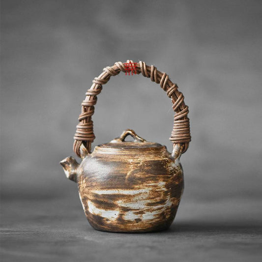 Nippon Toki Handmade Tea Pot Tedzukuri To Ori Uwade no kyusu Tipotto Ushirode no kyusu White (shiro 9*7.5*11.5cm 150ml)
