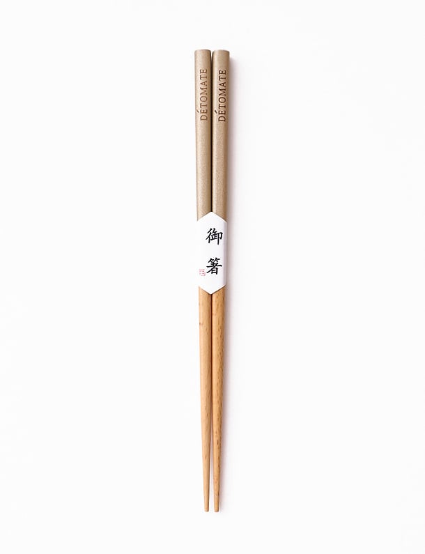 Nippon Beechwood Chopsticks Gold (Kin 22.5cm)