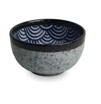 Matcha bowl Japanese wave Ø13 cm | H7 cm