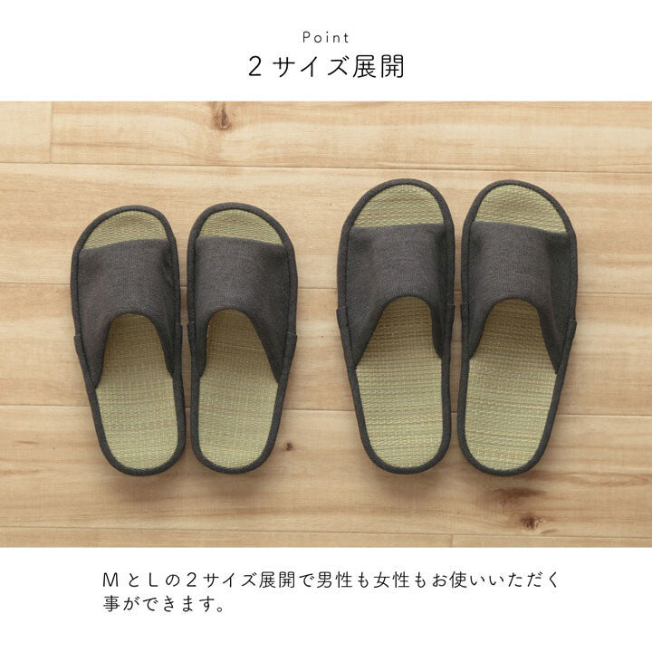 Japanese indoor slippers Gray L Size