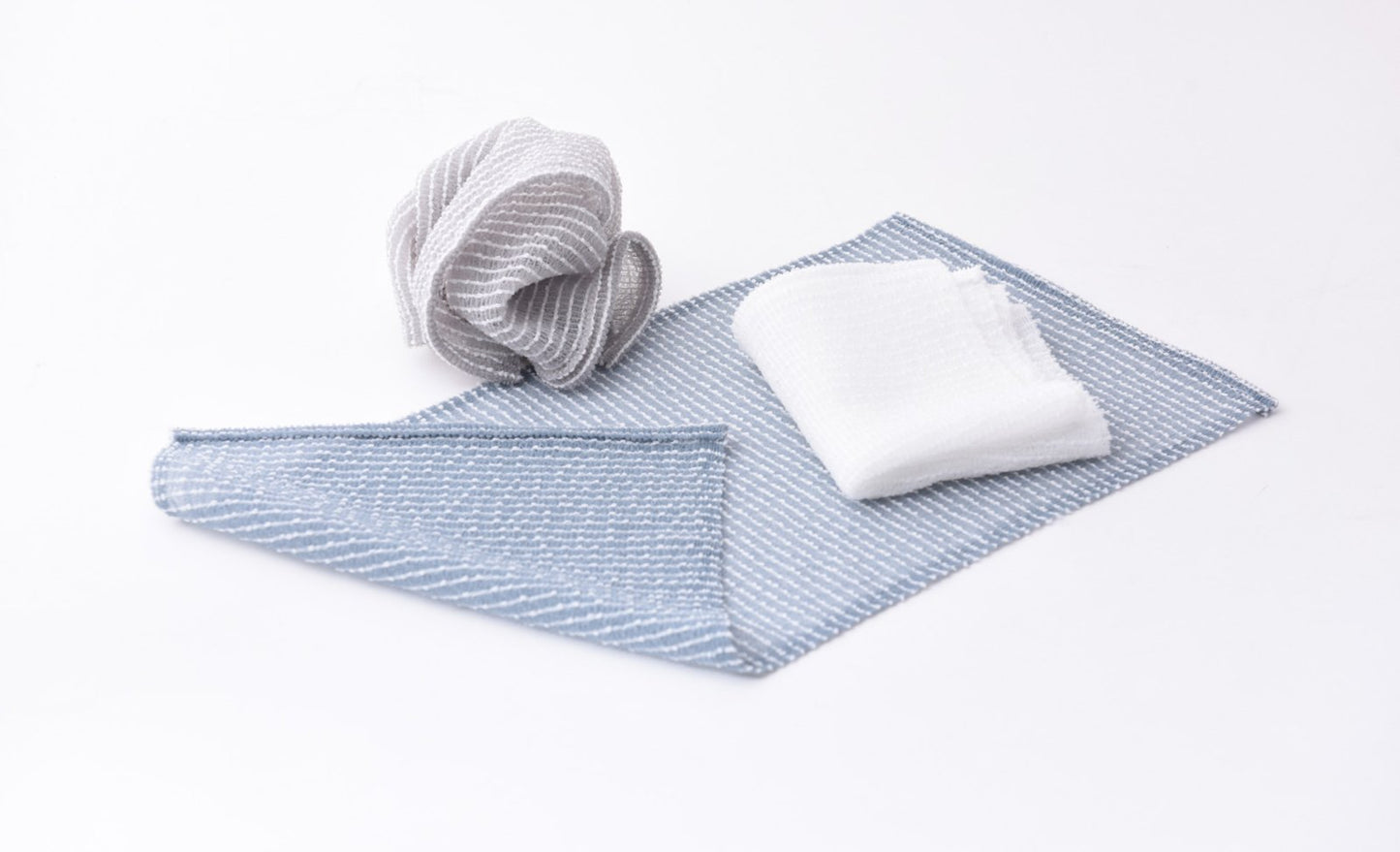 AWAWA Body Scrub Towel Japanese Washcloth Blue 60 x28 cm