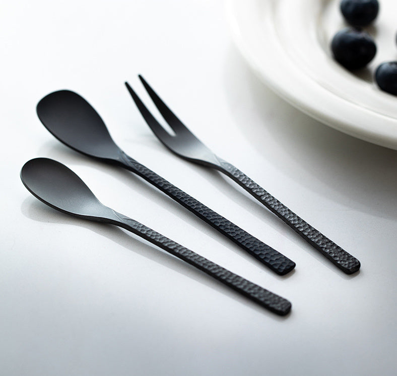 Nippon Takasago Metal Hammertone Cutlery Stainless Steel Antioxidant Coffee Spoon (12*2cm)