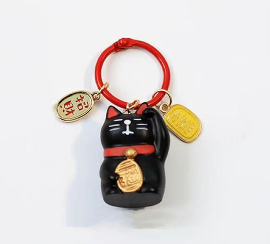 Nippon Water Sound Music Dreamy Bell (Black Lucky Cat 5*7cm)