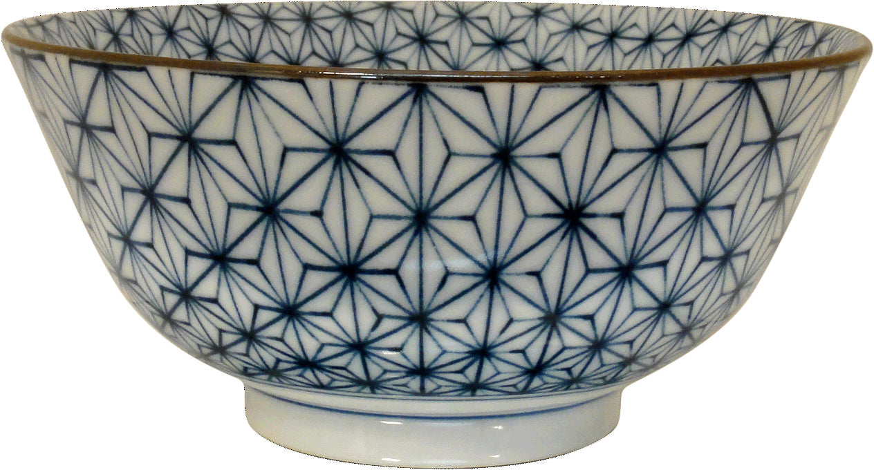 Traditional Japanese Star pattern bowl Ø15,5 x H7,8 cm