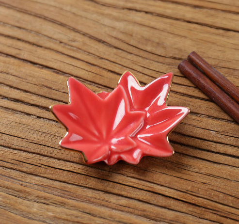 Nippon Chopstick Holder (Red Maple Leaves Kaede no ha 6ps)