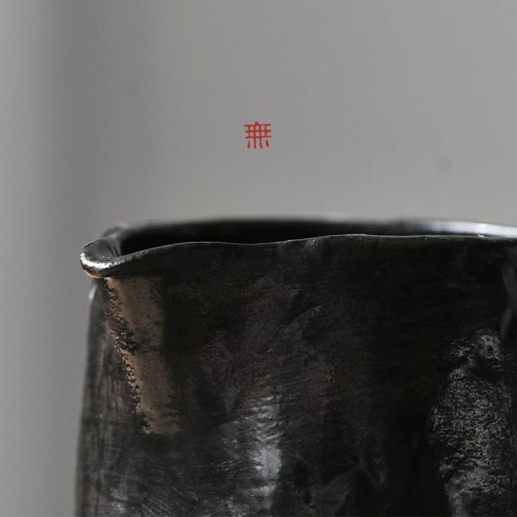Nippon Toki Handmade Coffee Cup Tedzukuri Kohi Kappu Black (kuro 300ml)