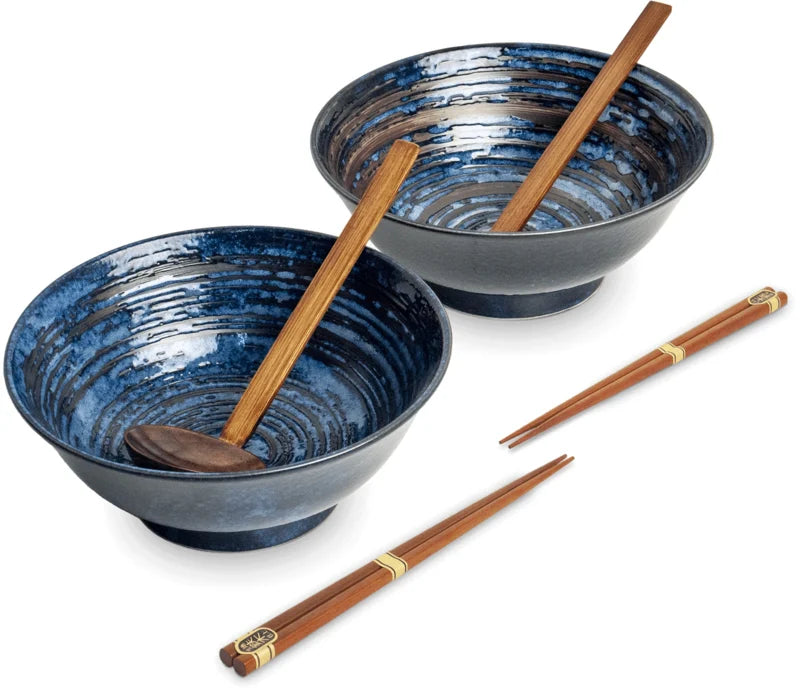 Ramen Bowl Uzu Blue SET Ø22 cm | H9 cm