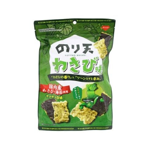 Noriten Wasabi Tempura Cracker Daiko 70g