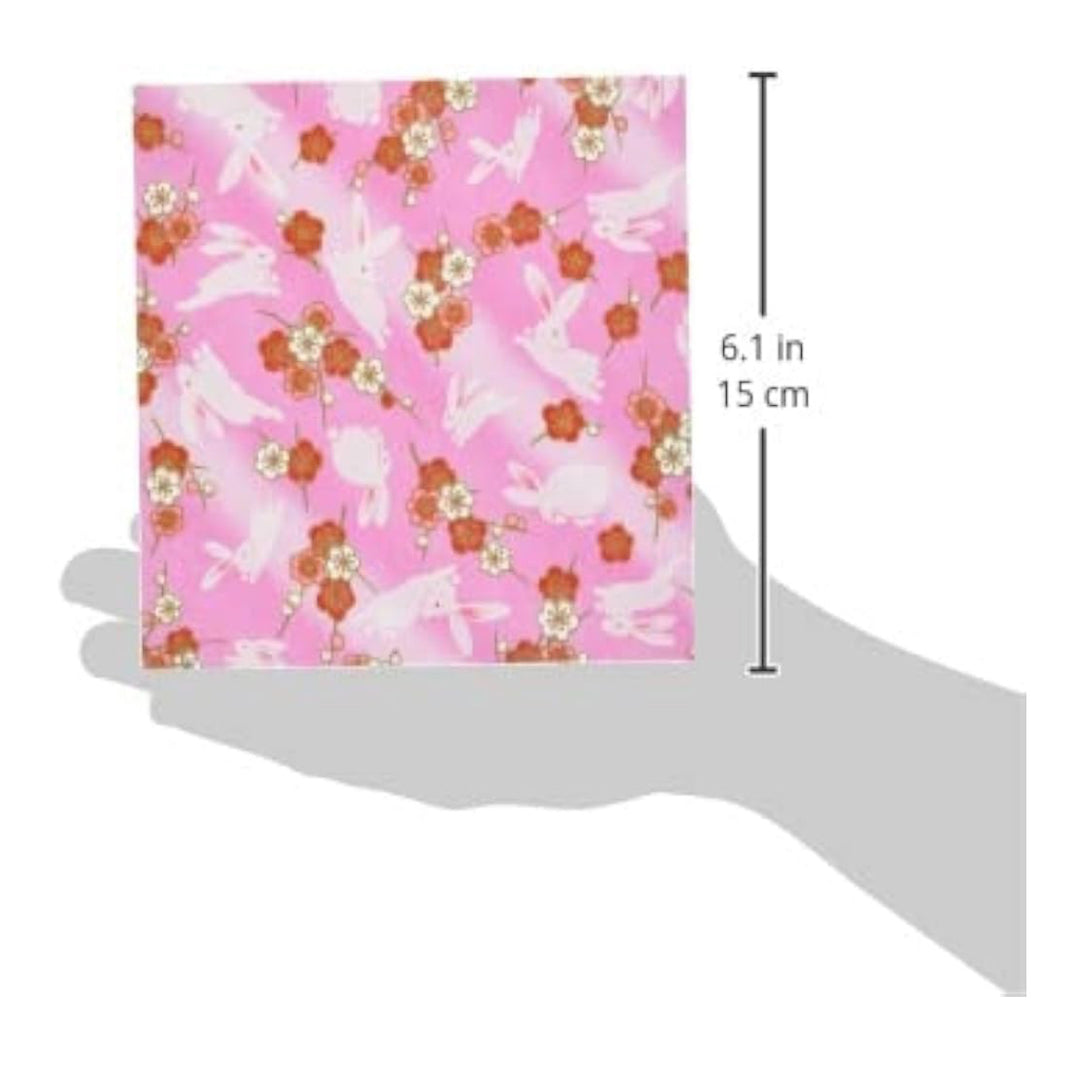 Washi Kawasumi Origami paper  Pink 15x15 cm 15 pcs