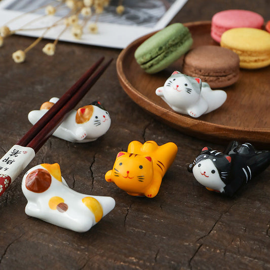 Nippon Chopstick Holder Cutty Cats 5pcs