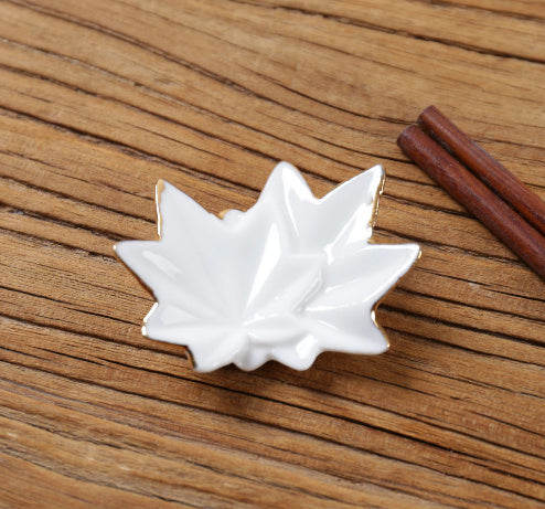 Nippon Chopstick Holder (White Maple Leaves Kaede no ha 6ps)