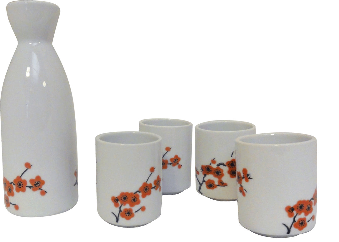 Sake set Plum Blossom