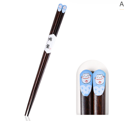 Nippon Chopsticks with Lucky Cat / Type A