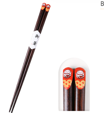 Nippon Chopsticks with Lucky Cat / Type B