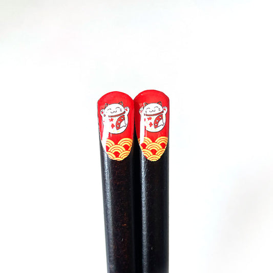 Nippon Chopsticks with Lucky Cat / Type F