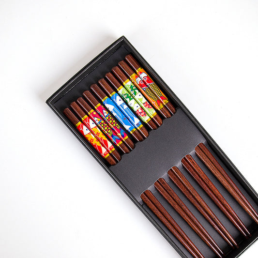 Nippon Chopsticks (5 pairs Set Colorful fish I)