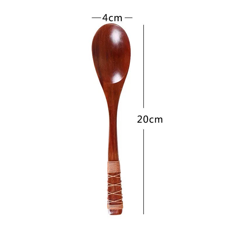 Nippon Long Handle Wooden Stirring Spoon