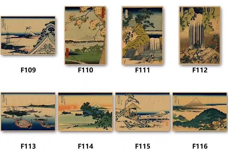 Japanese Ukiyo-e Landscape Poster 42*30 cm (A3)