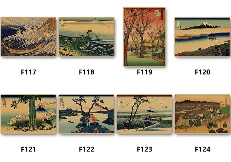 Japanese Ukiyo-e Landscape Poster 42*30 cm (A3)